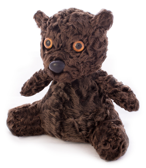 Меховые игрушки, игрушки из меха, игрушки из натурального меха, Мини-мишка «Трюфель»