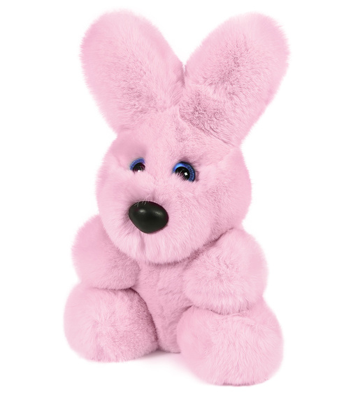 Меховые игрушки, игрушки из меха, игрушки из натурального меха, Зайчик «Пинки»